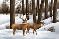 whitetail deer art