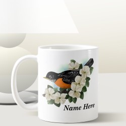 Personalized bird mug
