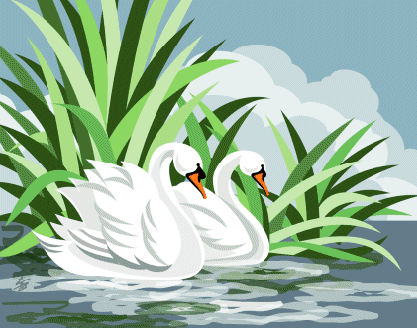 white swan art